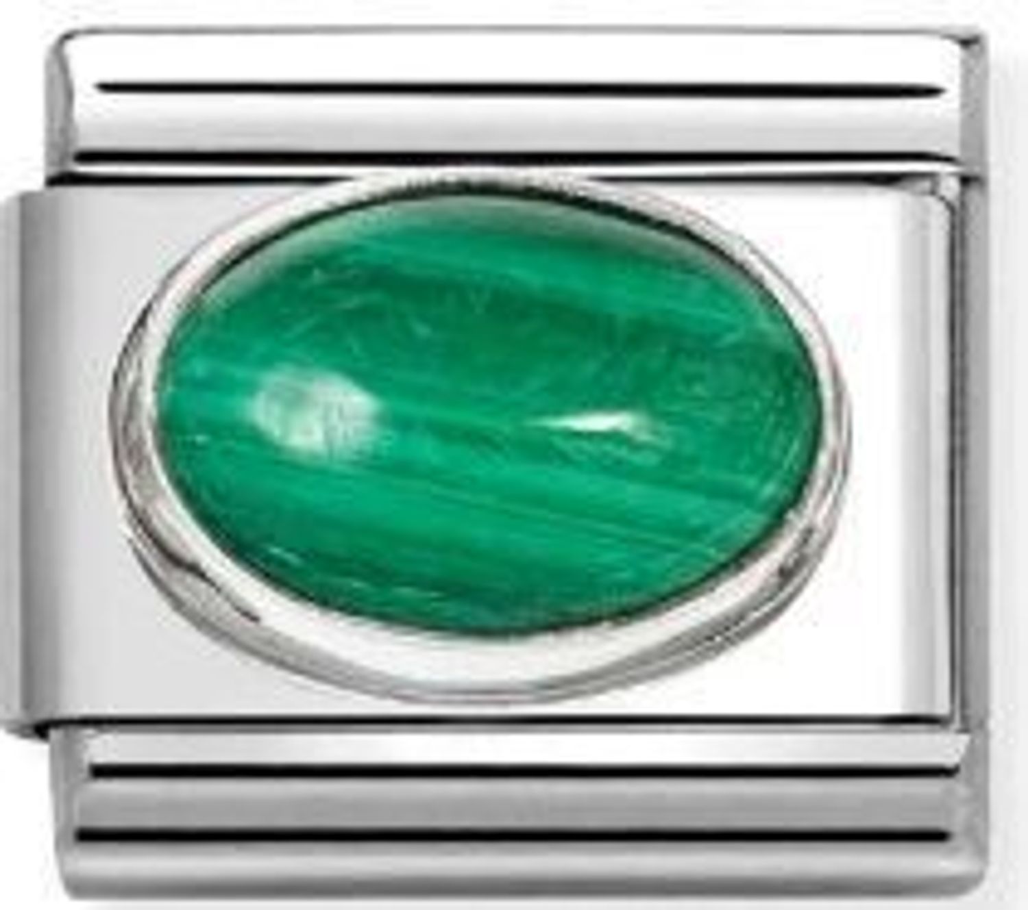 Nomination Link 925 zawieszka srebro Kamień naturalny malachit 330510 48.jpg